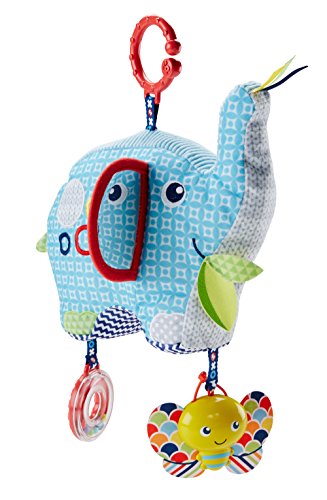 Fisher-Price Elephant disney Elefante activity, juguete colgante para bebé, multicolor (Mattel DYF88)