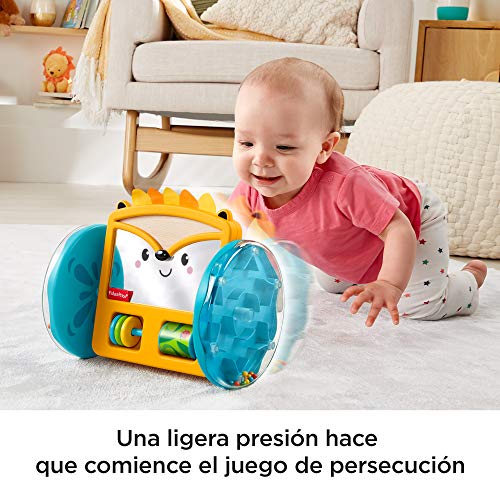 Fisher-Price-Espejo de Erizo ¡Juega y arrasta, juguete para bebés +3 meses (Mattel GJW14)