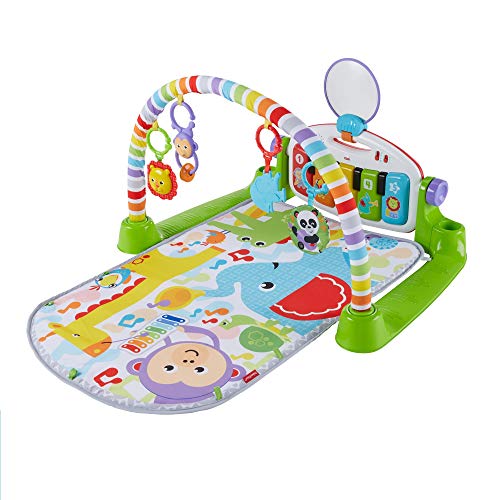 Fisher-Price- Gimnasio bebé Piano Pataditas superaprendizaje, Multicolor (Mattel FWT12)