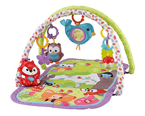 Fisher-Price - Gimnasio Musical 3 en 1 animalitos del Bosque