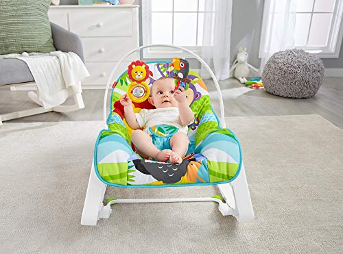 Fisher-Price - Hamaca Crece Conmigo Forest Fun, Silla para Bebé (Mattel GNV69)