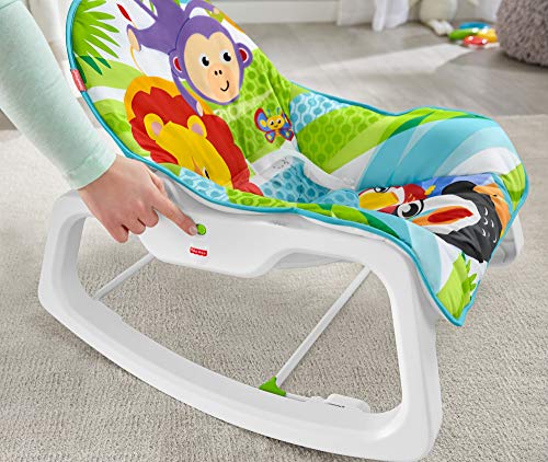 Fisher-Price - Hamaca Crece Conmigo Forest Fun, Silla para Bebé (Mattel GNV69)