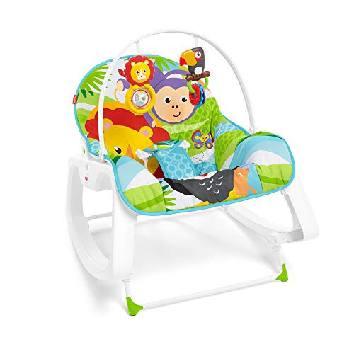 Fisher-Price - Hamaca Crece Conmigo Forest Fun, Silla para Bebé (Mattel GNV69)