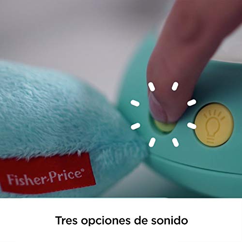 Fisher-Price Hipopótamo dulces sueños, juguete de cuna para bebé (Mattel CGN86), peluches, azul