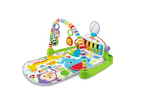 Fisher-Price Kick and Play - Alfombrilla para jugar al piano, con centro de actividad, música y sonidos, apto desde el nacimiento