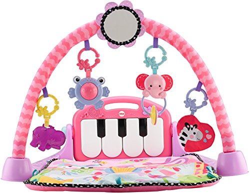 Fisher-Price Kick & Play Piano Gym-Pink, Color Multicolor (Rosa), 67.8 x 45.5 x 8.1 (Mattel BMH48)