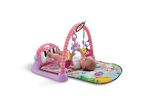 Fisher-Price Kick & Play Piano Gym-Pink, Color Multicolor (Rosa), 67.8 x 45.5 x 8.1 (Mattel BMH48)