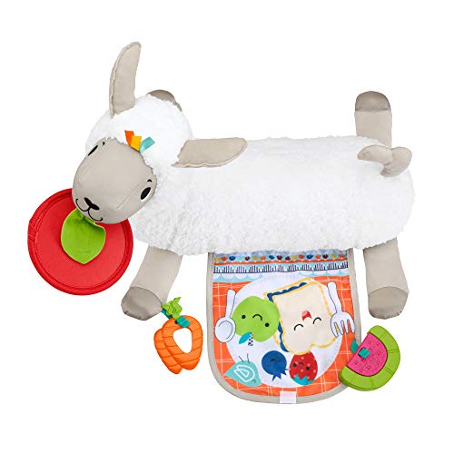 Fisher-Price- Llama Crece Conmigo, cojín Juguete sensorial para bebé recién Nacido, Multicolor (Mattel GLK39)