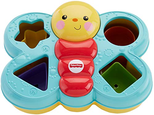 Fisher Price - Mariposa Descubreformas, Juguete Bebé +6 Meses, Multicolor (Mattel CDC22)