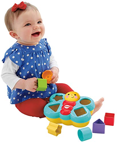 Fisher Price - Mariposa Descubreformas, Juguete Bebé +6 Meses, Multicolor (Mattel CDC22)