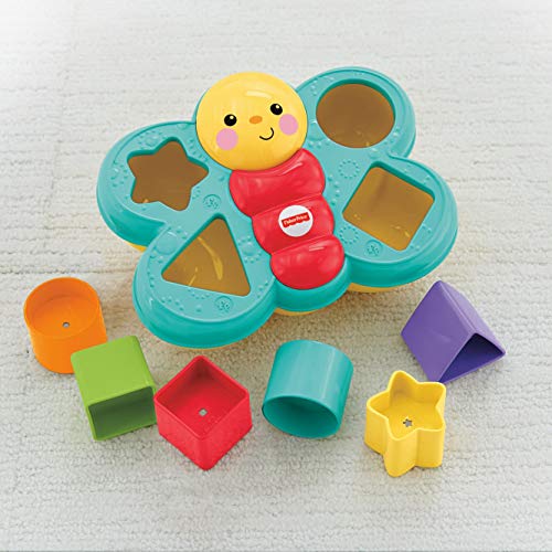 Fisher Price - Mariposa Descubreformas, Juguete Bebé +6 Meses, Multicolor (Mattel CDC22)