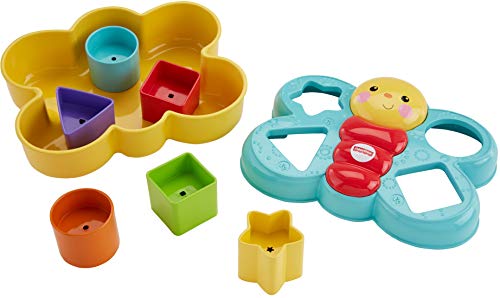 Fisher Price - Mariposa Descubreformas, Juguete Bebé +6 Meses, Multicolor (Mattel CDC22)