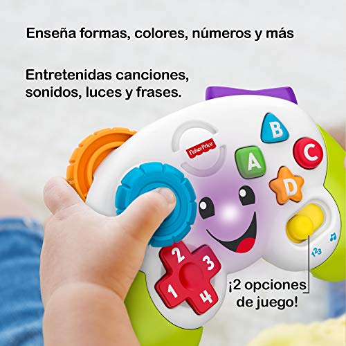 Fisher-Price Mi primer mando de consola, juguete de aprendizaje para bebé +6 meses (Mattel FWG17)