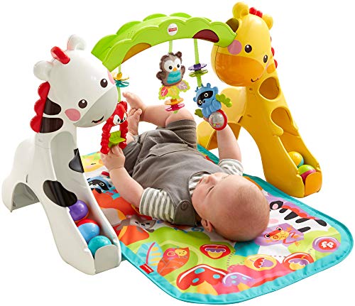 Fisher-Price- Newborn-to-Toddler Play Gym Disney Gimnasio crece conmigo, gimasios bebe, Multicolor (Mattel CCB70)