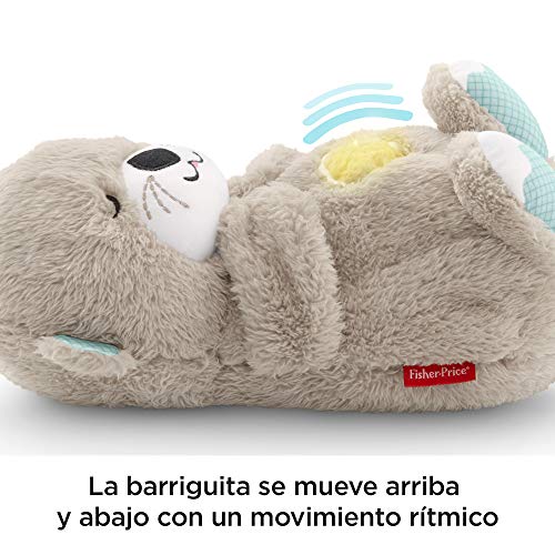 Fisher-Price - Nutria Hora de Dormir, Juguete de Cuna y Peluche para Bebé Recién Nacido (Mattel FXC66)