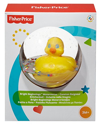 Fisher-Price - Patito a flote amarillo, juguete de baño para bebé (Mattel 75676)