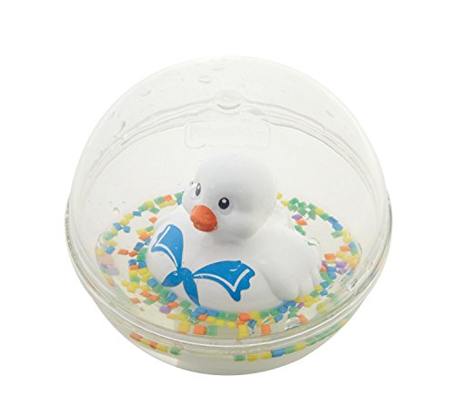 Fisher-Price Patito a flote blanco, juguete de baño para bebé (Mattel DRD81)