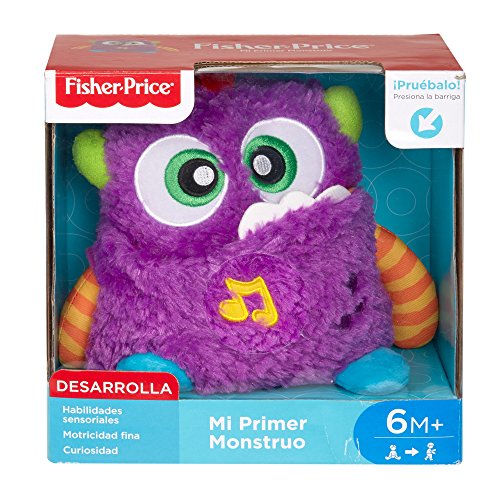 Fisher-Price Peluche Monstruito risitas, juguete bebé +6 meses (Mattel DYM88)