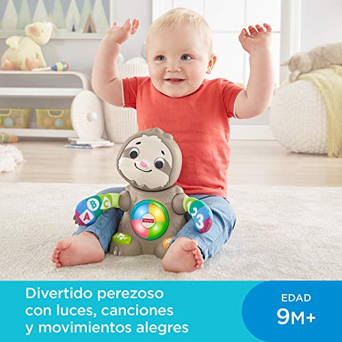 Fisher-Price Perezoso linkimals, juguete interactivo bebés +9 meses, multicolor (Mattel GHY88)