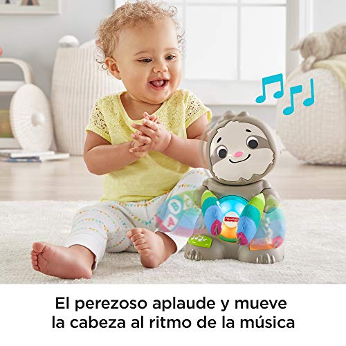 Fisher-Price Perezoso linkimals, juguete interactivo bebés +9 meses, multicolor (Mattel GHY88)