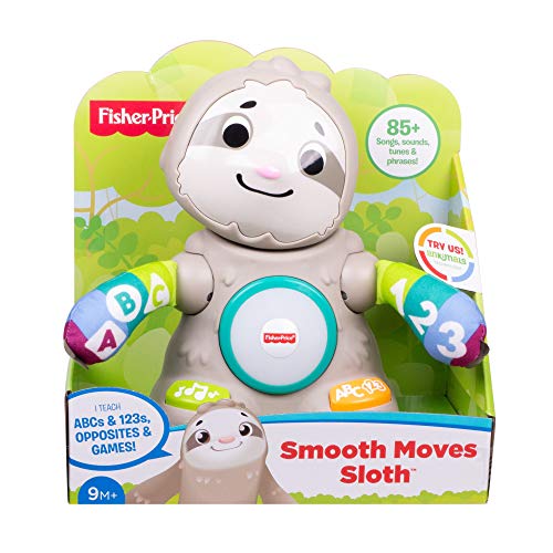 Fisher-Price Perezoso linkimals, juguete interactivo bebés +9 meses, multicolor (Mattel GHY88)