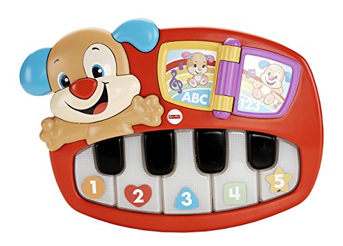 Fisher-Price Piano perrito para aprendizaje, juguete educativo bebé +6 meses (Mattel DLD24)