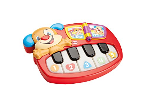 Fisher-Price Piano perrito para aprendizaje, juguete educativo bebé +6 meses (Mattel DLD24)