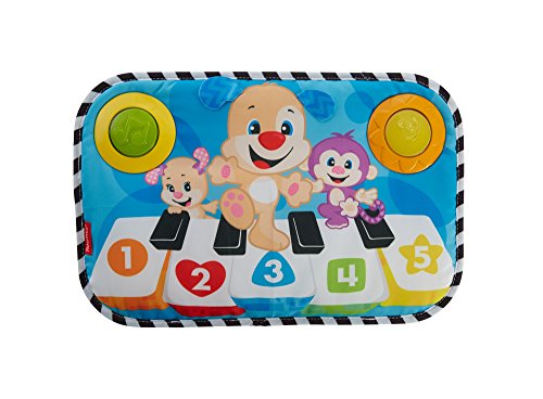 Fisher-Price- Piano perrito pataditas, juguete musical para bebé (Mattel FHJ40)