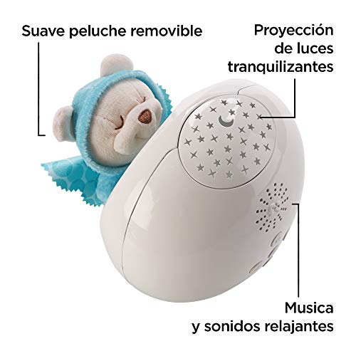 Fisher-Price - Proyector osito dormilón, juguetes bebe (Mattel DYW48)