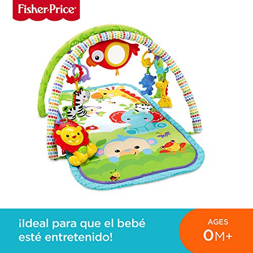 Fisher-Price- Rey Leon Musical animalitos, gimnasios Bebe, Multicolor, 52.8 x 40.9 x 7.1 (Mattel CHP85)