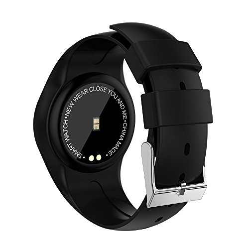 Fitness Reloj de pulsera con pulsómetro resistente al agua IP67 Fitness Tracker Actividad tracker Pulso Relojes Bluetooth Smart reloj de pulsera podómetro negro