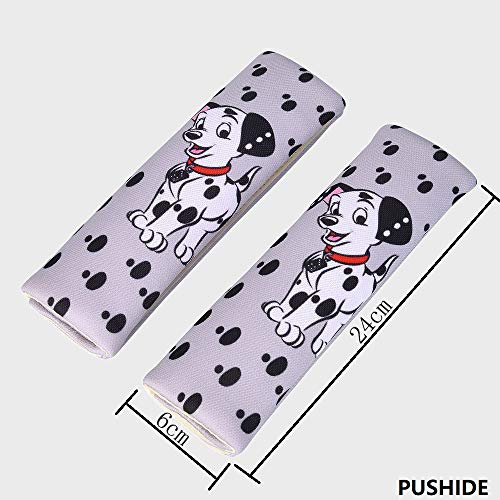 Fontee 2PCS Alta Calidad Almohadillas para cinturón de seguridad Auto de seguridad Cinturón Correa para el hombro Protector Pads para niños y adultos Perro dálmata