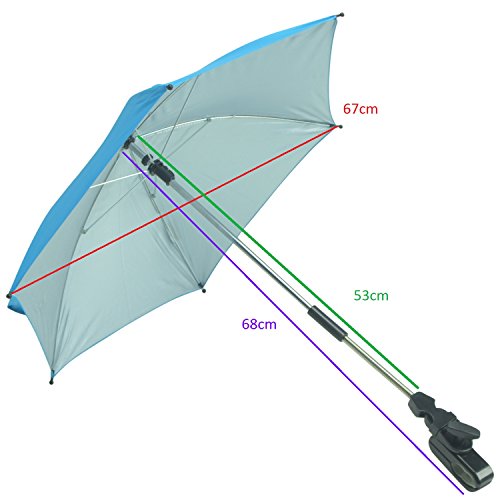 For-your-Little-One parasol Compatible con Cosatto, Twin Ditto, luz rosa