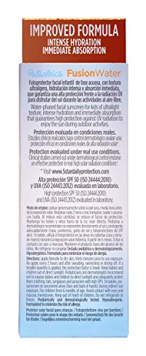 Fotoprotector ISDIN Fusion Water Pediatrics SPF 50, hidratación intensa, absorción inmediata, no irrita los ojos, apto para piel atópica