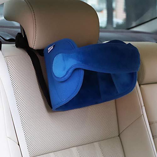 FREESOO Reposacabezas Soporte Cabeza Sujeta Cabezas Coche para Niños Infantil Bebe Seguridad Cinturón de Sujeción Correa Ajustable para Asiento de Coche Cómoda Posicionador Cabeza