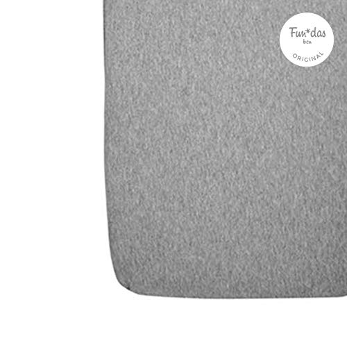 Fundas BCN ® - B10L/93 - Sábana Bajera Ajustable Para Capazo o Cuco Bugaboo Cameleon, Bugaboo Fox, Baby Jogger y Uppababy Vista - Color Liso Summer Grey