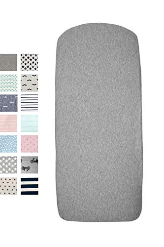 Fundas BCN ® - B10L/93 - Sábana Bajera Ajustable Para Capazo o Cuco Bugaboo Cameleon, Bugaboo Fox, Baby Jogger y Uppababy Vista - Color Liso Summer Grey