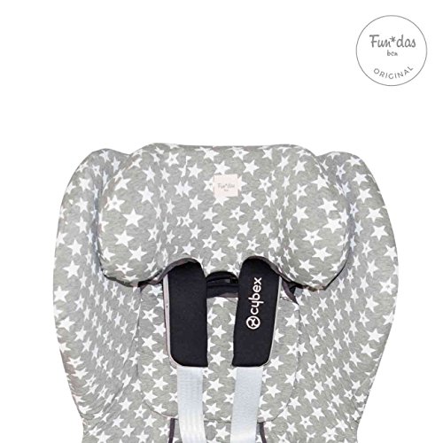 Fundas BCN ® - F132/93002 - Funda de Algodón para Silla de Coche Cybex ® Sirona ® M2 I-Size, Sirona ® S I-Size y GB Vaya ® I-Size - Estampado Fun Vintage Star