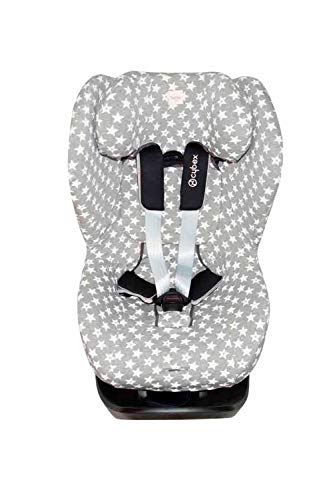 Fundas BCN ® - F132/93002 - Funda de Algodón para Silla de Coche Cybex ® Sirona ® M2 I-Size, Sirona ® S I-Size y GB Vaya ® I-Size - Estampado Fun Vintage Star