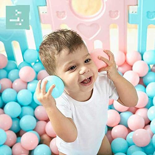 FunPa Bolas de Plástico para Piscina, 100 Piezas Bolas para Bebés Bolas Coloridas para el Océano Bolas para Jugar para los Niños Túnel Tienda de Campaña Juguete de Natación Bajo Techo Exteriores