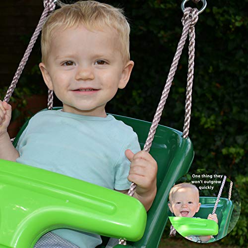 Garden Games Asiento de Columpio para Bebés con Sistema de Seguridad