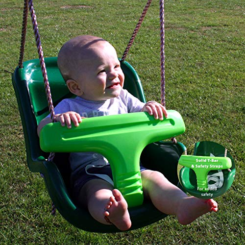 Garden Games Asiento de Columpio para Bebés con Sistema de Seguridad