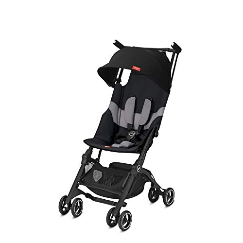 Gb Gold Pockit + All-Terrain 619000215 Silla de Paseo, 6 meses hasta 17 kg (Approx. 4 Años), Negro (Velvet Black 2019)