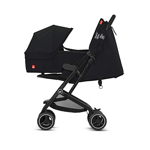 Gb Gold Qbit+ All Terrain - Silla de Paseo, Silla de Viaje de Lujo, Travel System 3 en 1, De 0 a 4 años, 17 kg, Velvet Black