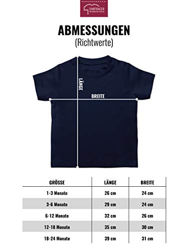 Geburtstag Baby - 1. Geburtstag Krone Junge Erster - Navy Blau - BZ02 - Baby T-Shirt Kurzarm … (Azul Marino, 12-18)