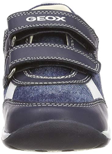 Geox Baby Each Boy, Zapatillas para Bebés, Azul (Navy C4002), 18 EU