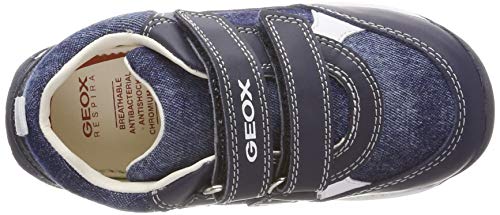 Geox Baby Each Boy, Zapatillas para Bebés, Azul (Navy C4002), 18 EU