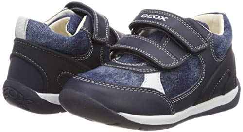 Geox Baby Each Boy, Zapatillas para Bebés, Azul (Navy C4002), 18 EU