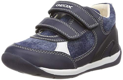 Geox Baby Each Boy, Zapatillas para Bebés, Azul (Navy C4002), 18 EU