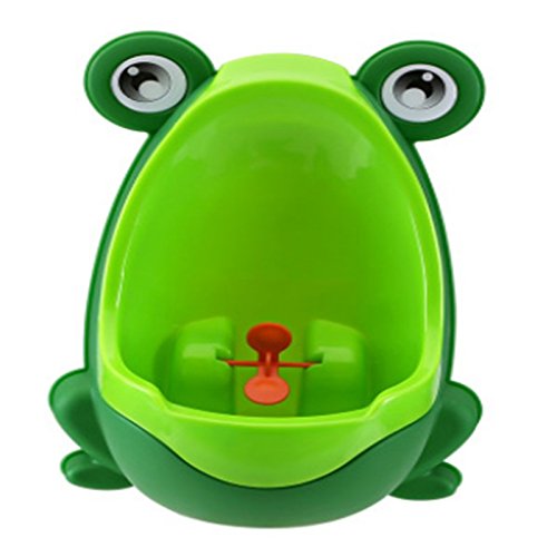 Gespout urinarios masculinos para verde infantil rana plástico, fácil de utilizar de altura ajustable (diferentes colores, color verde 30x21x17cm)